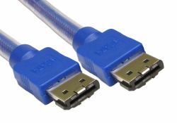 Cables Direct RB-461 câble SATA 1,5 m eSATA Bleu 
