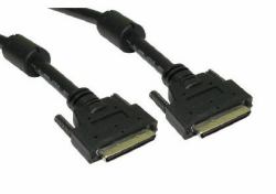 Cables Direct 1m, U2CN68 M/M, SCSI-5 câble SCSI Noir Externe 68-p 