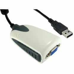 Cables Direct USB2-VGA3 adaptateur graphique USB 1680 x 1050 pixels Noir, Blanc 