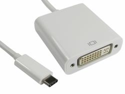 Cables Direct USB3C-DVICAB adaptateur graphique USB 1920 x 1080 pixels Blanc 