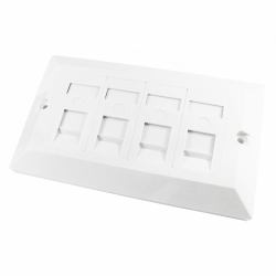Cables Direct CDL 4Port Cat5e Faceplate-Dual v2