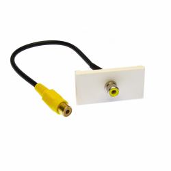 Cables Direct ZZ-MOD-1RCAY Module Keystone 
