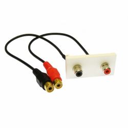 Cables Direct ZZ-MOD-2RCA Module Keystone 