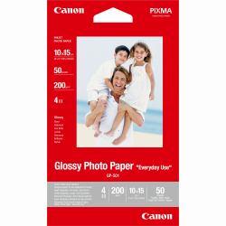 Canon Papier photo brillant 4 × 6” [10 × 15 cm] GP-501 - 50 feuilles 