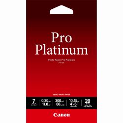 Canon Papier photo professionnel Platinum 4 × 6 po [10 × 15 cm] PT-101 - 20 feuilles 