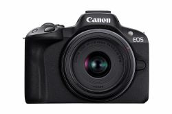 Canon EOS R50, Black + RF-S 18-45mm F4.5-6.3 IS STM Kit MILC 24,2 MP CMOS 6000 x 4000 pixels Noir 