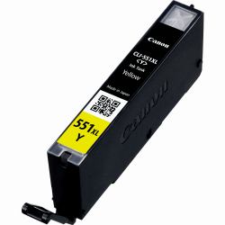Canon Cartouche d'encre jaune à haut rendement CLI-551XL 