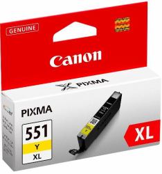 Canon CLI-551XL Y w/sec cartouche d'encre 1 pièce[s] Original Rendement élevé [XL] Jaune 