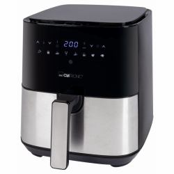 Clatronic FR 3782 H Unique 5 L Autonome 1450 W Friteuse d’air chaud Noir, Acier inoxydable 