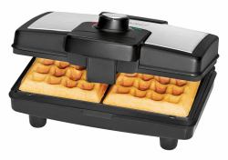 Clatronic WA 3606 2 gauffre[s] 800 W Noir, Acier inoxydable 