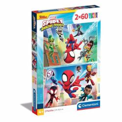 Clementoni 2x60 pièces - Spidey et ses amis extraordinaires 