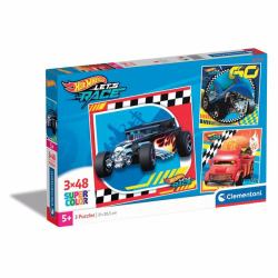 Clementoni 3x48 pièces - Hotwheels 