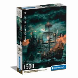 Clementoni High Quality Collection Compact 1500 pièces - The Pirates Ship 