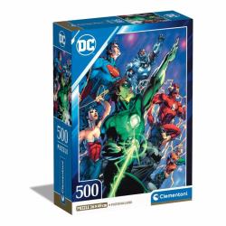 Clementoni Compact 500 pièces - DC Comics, Justice League 