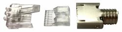 CommScope MP-6S-B-5 RJ45 Acier inoxydable, Transparent 