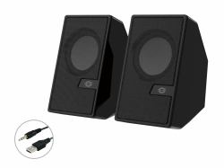 Conceptronic BJORN02B haut-parleur 2-voies Noir Avec fil &sans fil 6 W 