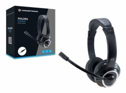 Conceptronic POLONA02B casque Avec fil Arceau Gaming Noir 