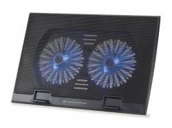Conceptronic THANA02B système de refroidissement pour ordinateurs portables 43,2 cm [17"] Noir 