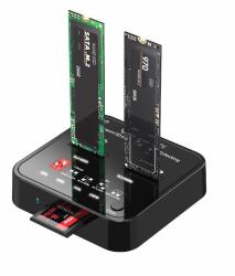 CoreParts MS-CLONER-M2-SD duplicateur de supports et de données Noir 