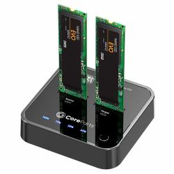 CoreParts MS-CLONER-SATA Station d'accueil de disques de stockage Noir 