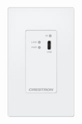 Crestron HD-TX-4KZ-111-1G-W extension audio/video Récepteur AV Blanc 