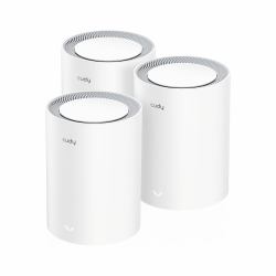 Cudy AX3000 Wi-Fi 6 Mesh 2.5G Solution Bi-bande [2,4 GHz / 5 GHz] Wi-Fi 6 [802.11ax] Blanc Interne 
