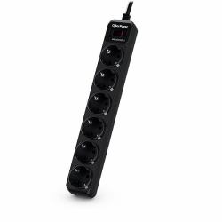 CyberPower B0620SC0-DE protection surtension Noir 6 sortie[s] CA 200 - 250 V 1,8 m 
