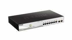 D-Link DGS-1210-10MP commutateur réseau Géré L2/L3 Gigabit Ethernet [10/100/1000] Connexion Ethernet, supportant l'alimentation via ce port [PoE] Noir 