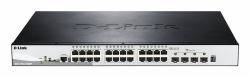 D-Link DGS-1510-28XMP Géré L2/L3 Gigabit Ethernet [10/100/1000] Connexion Ethernet, supportant l'alimentation via ce port [PoE] Noir, Gris 