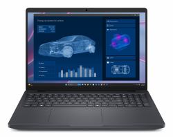 DELL Pro Max 16 MC16255 Copilot+ PC AMD Ryzen AI 7 PRO PRO 350 Station de travail mobile 40,6 cm [16"] Full HD+ 32 Go LPDDR5x-SDRAM 512 Go SSD NVIDIA RTX PRO 500 Blackwell Wi-Fi 7 [802.11be] Windows 11 Pro Anglais britannique Noir  - Version UK