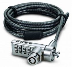 Dicota D30887 câble antivol Noir, Acier inoxydable 2 m 