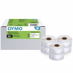 DYMO LW étiquettes autocollantes polyvalentes authentiques | 32 mm x 57 mm | 6 rouleaux de 1 000 étiquettes faciles à décoller [6 000 étiquettes] | pour les étiqueteuses LabelWriter 