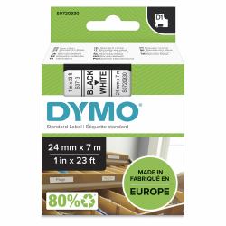 DYMO D1 étiquettes autocollantes authentiques | impression en noir sur fond blanc | 24 mm x 7 m | pour étiqueteuses LabelManager 