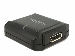 DeLOCK 11464 changeur de genre de câble Displayport 20 pin, DC 5V Displayport 20 pin Noir 