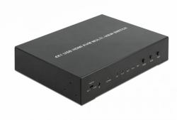 DeLOCK KVM 4 en 1 Multiview 4 commutateurs, HDMI avec USB 2.0 