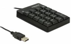 DeLOCK 12481 clavier numérique Universel USB Noir 