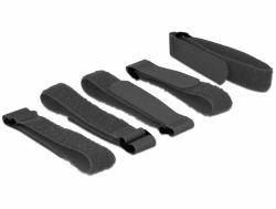 DeLOCK 18704 Velcro Noir 5 pièce[s] 