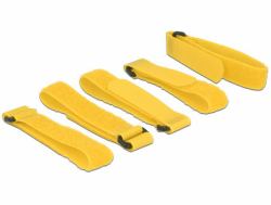 DeLOCK 18708 Velcro Jaune 5 pièce[s] 