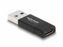 DeLOCK Adaptateur USB 3.2 Gen 2 USB Type-A mâle à USB Type-C active femelle, noir 