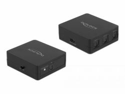 DeLOCK Commutateur S/PDIF TOSLINK 1 entrée 3 sorties, alimenté par USB 