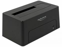 DeLOCK 63958 Station d'accueil de disques de stockage USB 3.2 Gen 2 [3.1 Gen 2] Type-C Noir 