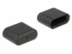 DeLOCK 64008 protection de sécurité pour prise USB Type-C Noir 10 pièce[s] 