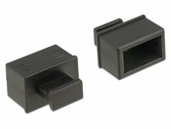 DeLOCK 64021 protection de sécurité pour prise Noir 10 pièce[s] 