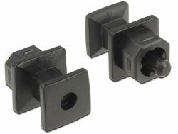 DeLOCK 64023 protection de sécurité pour prise Noir 10 pièce[s] 