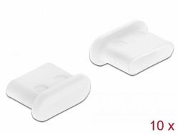 DeLOCK Capot blanc pour USB Type-C femelle sans prise, 10 pièces 