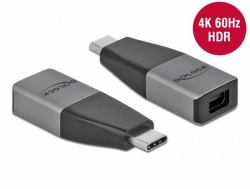 DeLOCK Adaptateur USB Type-C à mini DisplayPort [Mode DP Alt] 4K 60 Hz – compact 