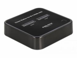 DeLOCK Station d’accueil M.2 pour 2 x SSD M.2 NVMe PCIe avec fonction de clonage 