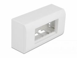 DeLOCK Boitier apparent pour modules Easy 45, 152 x 82 mm, blanc 
