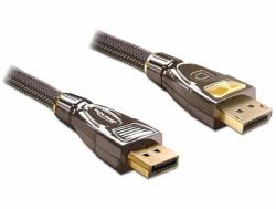 DeLOCK 82771 câble DisplayPort 2 m Noir, Marron 