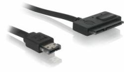 DeLOCK Cable Power Over eSATA > SATA 22pin câble SATA 0,5 m eSATAp Noir 